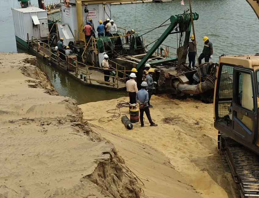 Mechanical Maintenance Work in Progress at IREL Plant