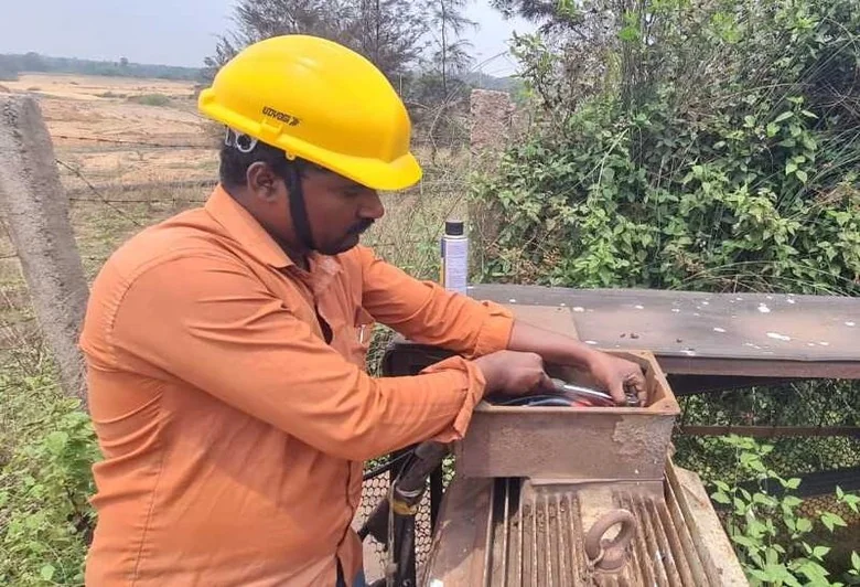 OLIC second project pump house construction progress by ASMACS engineering team